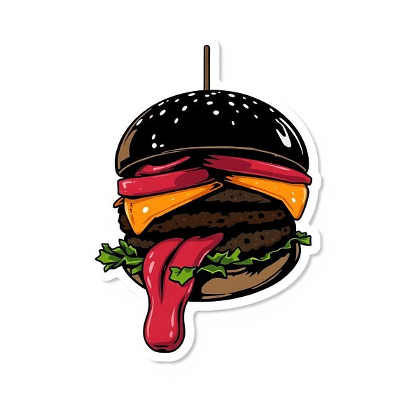 Square sticker preview