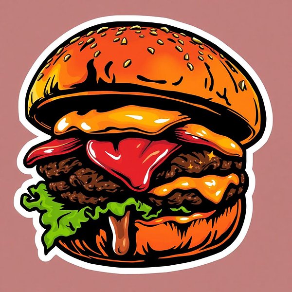 Square sticker preview